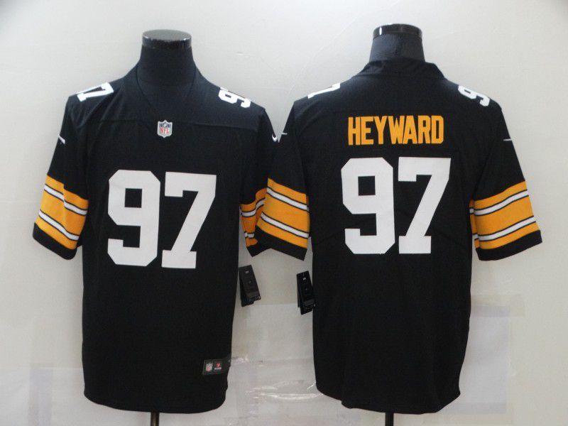 Men Pittsburgh Steelers #97 Heyward Black Nike Limited Vapor Untouchable NFL Jerseys